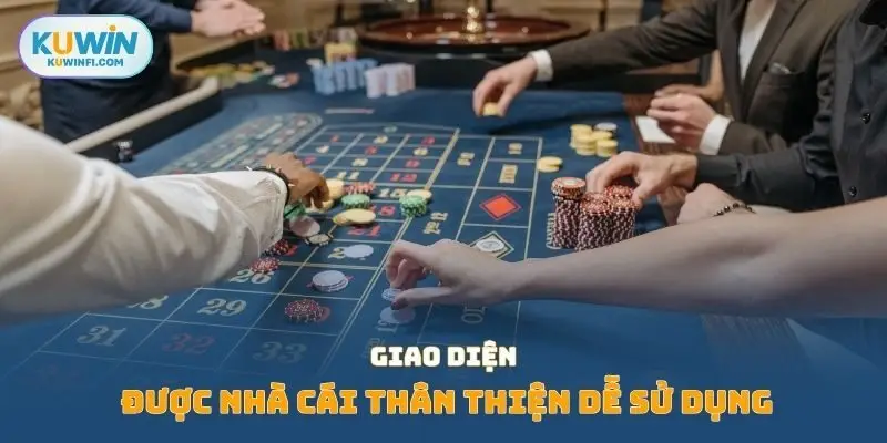 Giao diện được nhà cái thân thiện dễ sử dụng