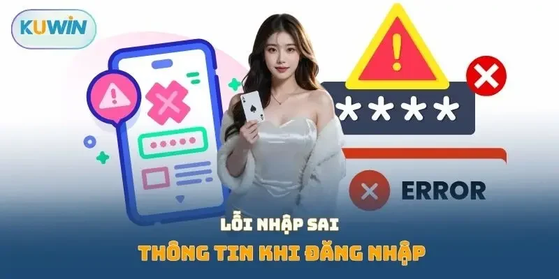 Lỗi nhập sai thông tin khi đăng nhập