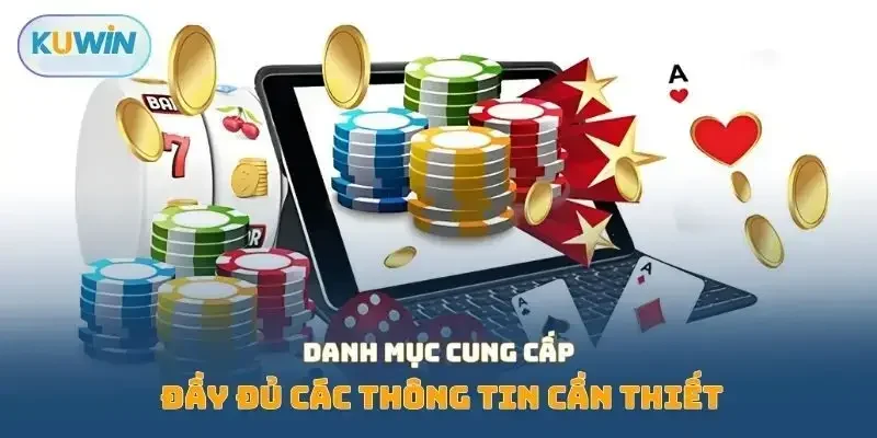 Danh mục cung cấp đầy đủ các thông tin cần thiết